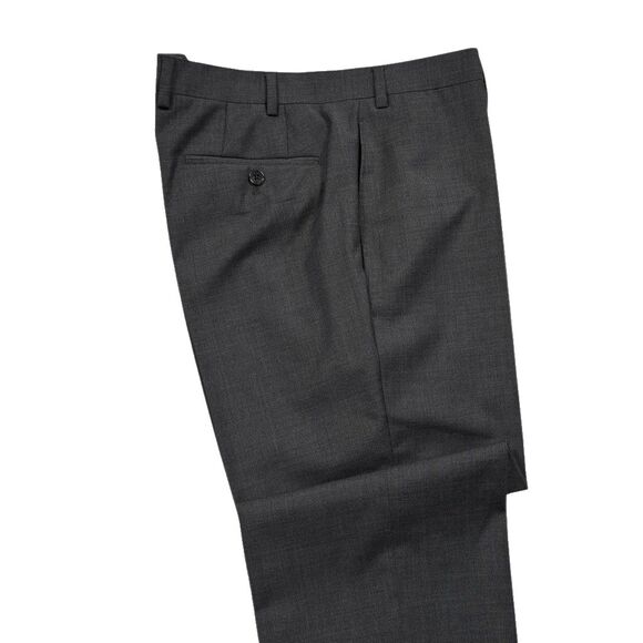 Ralph Lauren Mens Gray Dress Pants 36x29 Wool Blend Stretch Flat Front Trousers - Picture 9 of 10
